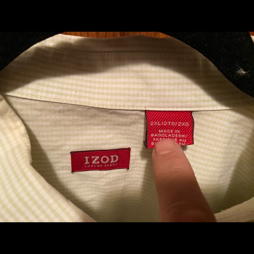 Izod button up